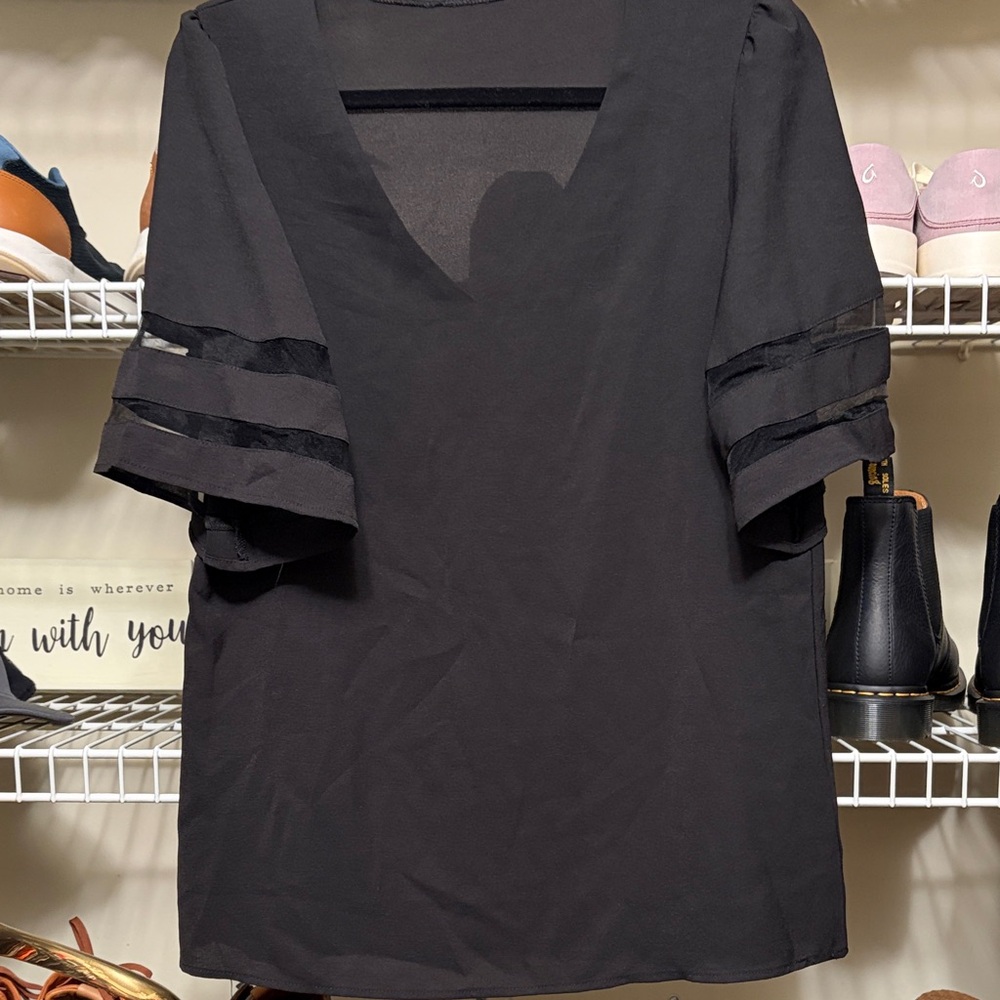 Elegant Black Women's Top